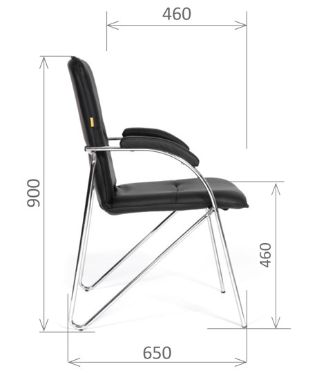 Офисное кресло CHAIRMAN 850 Экокожа Terra 118 черная в Пензе - изображение 2
