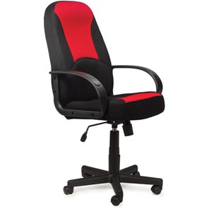 Кресло BRABIX "City EX-512", ткань черная/красная, TW, 531408 в Пензе