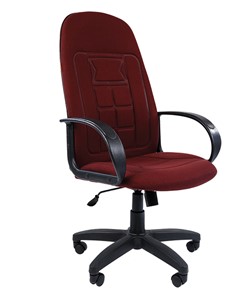 Офисное кресло CHAIRMAN 727 ткань ст., цвет бордо в Пензе