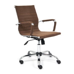 Кресло компьютерное URBAN-LOW флок, коричневый, арт.14446 в Пензе