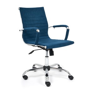 Компьютерное кресло URBAN-LOW флок, синий, арт.14448 в Пензе