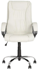Кресло для офиса ELLY (CHR68) экокожа ECO-50, белая в Пензе
