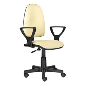 Офисное кресло Brabix Prestige Ergo MG-311 (регулируемая эргономичная спинка, кожзам, бежевое) 531878 в Пензе