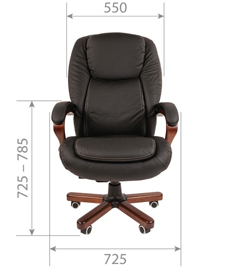 Компьютерное кресло CHAIRMAN 408 кожа черная в Пензе - изображение 1