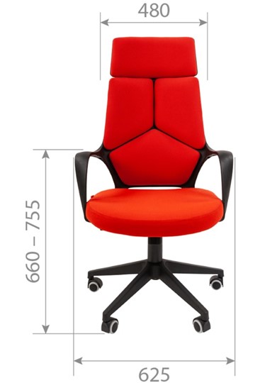 Офисное кресло CHAIRMAN 525, серое в Пензе - изображение 1