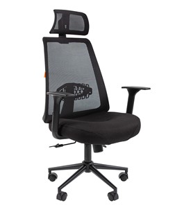 Компьютерное кресло CHAIRMAN 535 BLACK Сетчатый акрил черный / Полиэстер черный в Пензе