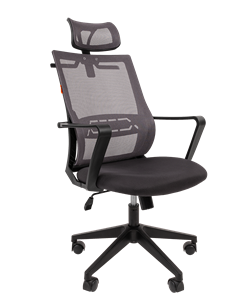 Компьютерное кресло CHAIRMAN 545 сетка/ткань серый в Пензе