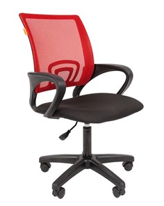 Офисное кресло CHAIRMAN 696 black LT, красное в Пензе