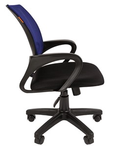 Кресло компьютерное CHAIRMAN 696 black Сетчатый акрил DW61 синий в Пензе - предосмотр 2
