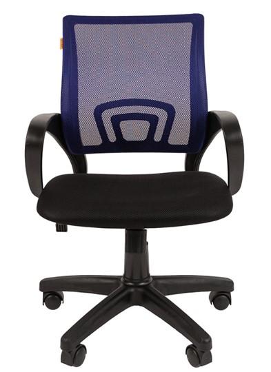 Кресло компьютерное CHAIRMAN 696 black Сетчатый акрил DW61 синий в Пензе - изображение 1