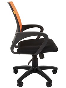 Кресло компьютерное CHAIRMAN 696 black Сетчатый акрил DW66 оранжевый в Пензе - предосмотр 5
