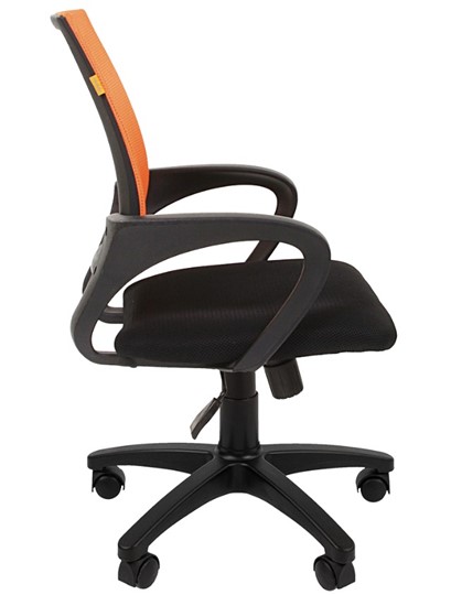 Кресло компьютерное CHAIRMAN 696 black Сетчатый акрил DW66 оранжевый в Пензе - изображение 5