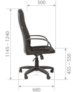 Офисное кресло CHAIRMAN 727 TW 12, цвет серый в Пензе - предосмотр 5
