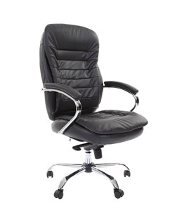 Офисное кресло CHAIRMAN 795 кожа, цвет черный в Пензе