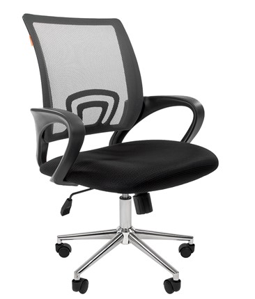 Офисное кресло CHAIRMAN 696 CHROME Сетка TW-04 (серый) в Пензе - изображение