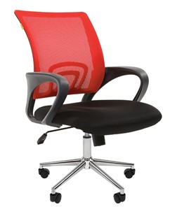 Кресло CHAIRMAN 696 CHROME Сетка TW-69 (красный) в Пензе