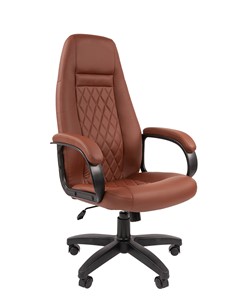 Компьютерное кресло CHAIRMAN 950LT Экокожа коричневая в Пензе