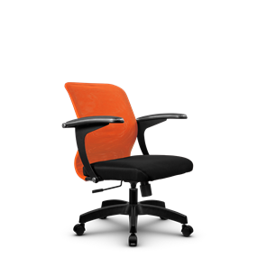 Кресло компьютерное SU-M-4/подл.160/осн.001, Оранжевый/Черный в Пензе