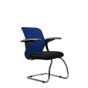 Офисный стул SU-M-4/подл.160/осн.007, Синий/Черный в Пензе
