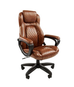 Компьютерное кресло CHAIRMAN 432, экокожа, цвет коричневый в Пензе