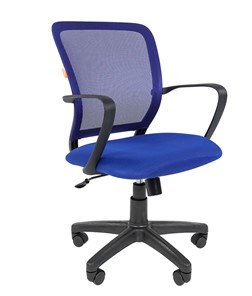 Офисное кресло CHAIRMAN 698 black TW-05, ткань, цвет синий в Пензе