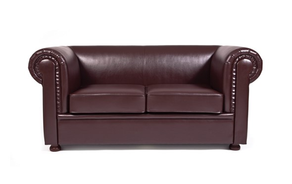 Прямой диван Честер лайт двухместный, экокожа в Пензе - изображение