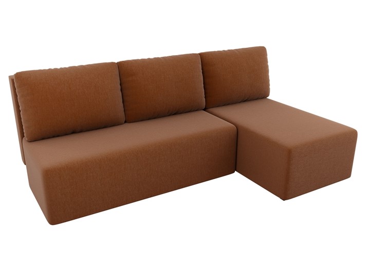 Угловой раскладной диван Поло, Коричневый (рогожка) в Пензе - изображение 3