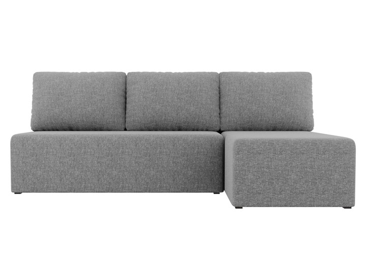Угловой раскладной диван Поло, Серый (рогожка) в Пензе - изображение 1