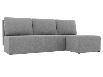 Угловой раскладной диван Поло, Серый (рогожка) в Пензе - предосмотр
