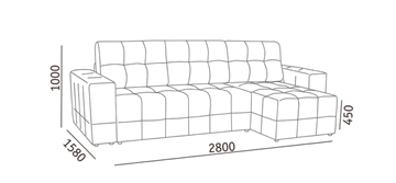 Угловой диван с оттоманкой Реал ДУ в Пензе - предосмотр 5
