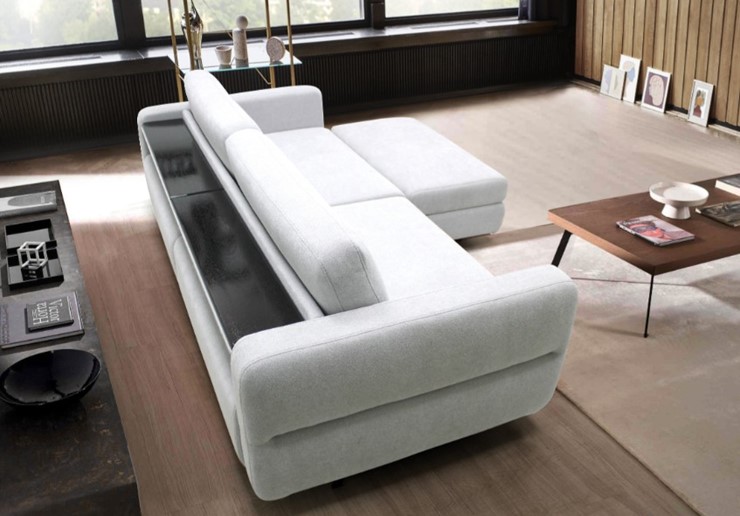 Угловой диван с пуфом Марко (м6,1+м3д+м3ящ+м6,1+м13) в Пензе - изображение 6