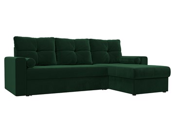 Угловой раскладной диван Верона, Зеленый (Велюр) в Пензе