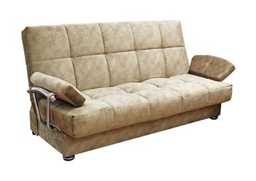 Прямой диван FLURE Home Милана 6 БД с хром. подлокотниками НПБ в Пензе