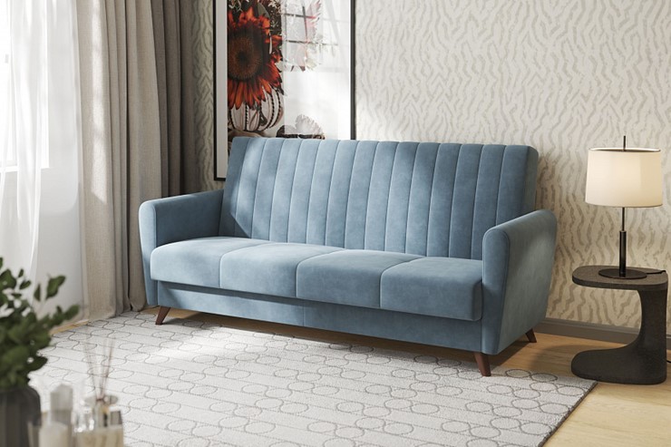 Прямой диван Монако, Оникс 17 в Пензе - изображение 1