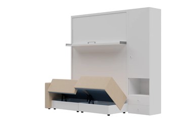 Диван Кровать-трансформер Smart (КД 1400+ШП), шкаф правый, левый подлокотник в Пензе - предосмотр 1