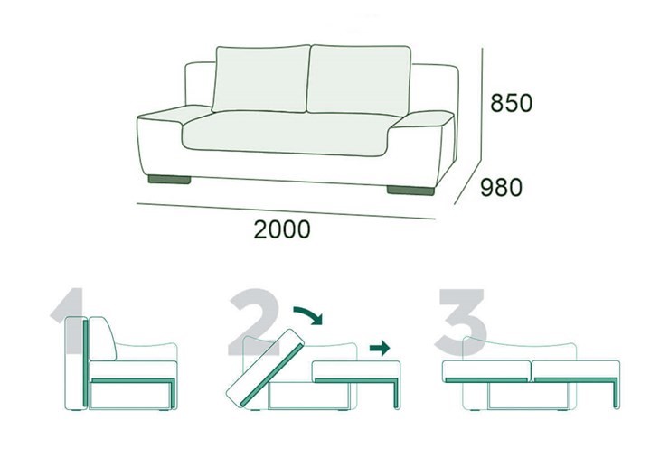 Прямой диван Бостон 3 БД в Пензе - изображение 14