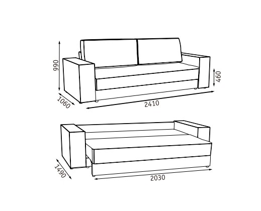 Прямой диван Эдельвейс БД в Пензе - изображение 6
