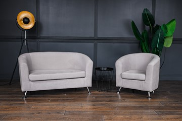 Комплект мебели Брамс  цвет бежевый диван 2Д + кресло в Пензе