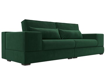 Прямой диван Лига-037, Зеленый (велюр) в Пензе