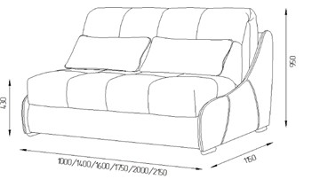 Прямой диван Токио 130 (НПБ) в Пензе - предосмотр 11