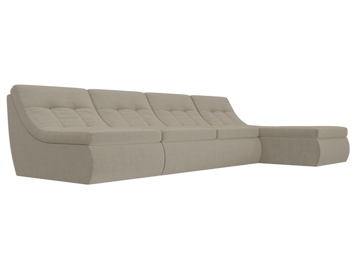 Модульный раскладной диван Холидей, Бежевый (микровельвет) в Пензе - изображение 3