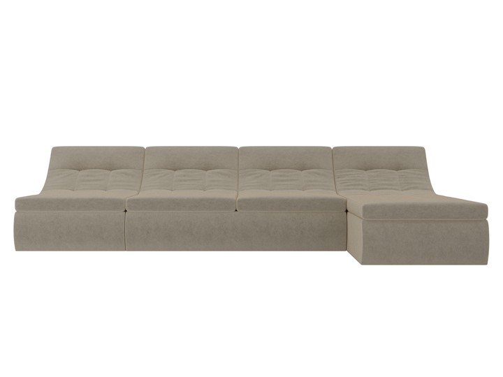 Модульный раскладной диван Холидей, Бежевый (микровельвет) в Пензе - изображение 5