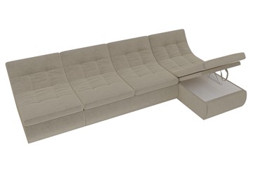 Модульный раскладной диван Холидей, Бежевый (микровельвет) в Пензе - предосмотр 7
