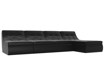 Модульный раскладной диван Холидей, Черный (экокожа) в Пензе