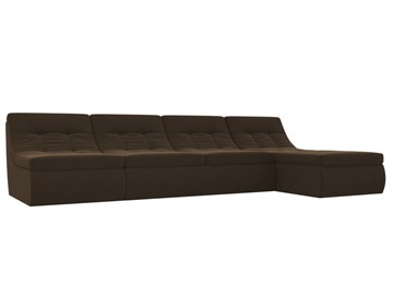 Модульный раскладной диван Холидей, Коричневый (микровельвет) в Пензе