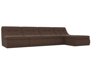 Модульный раскладной диван Холидей, Коричневый (рогожка) в Пензе