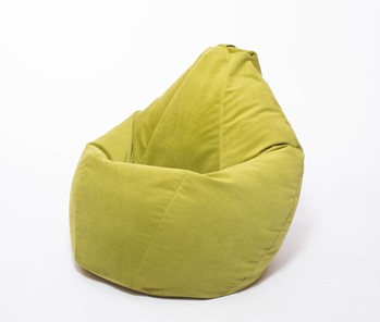 Кресло-мешок Груша малое, велюр однотон, травянное в Пензе - предосмотр