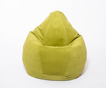 Кресло-мешок Груша малое, велюр однотон, травянное в Пензе - предосмотр 1