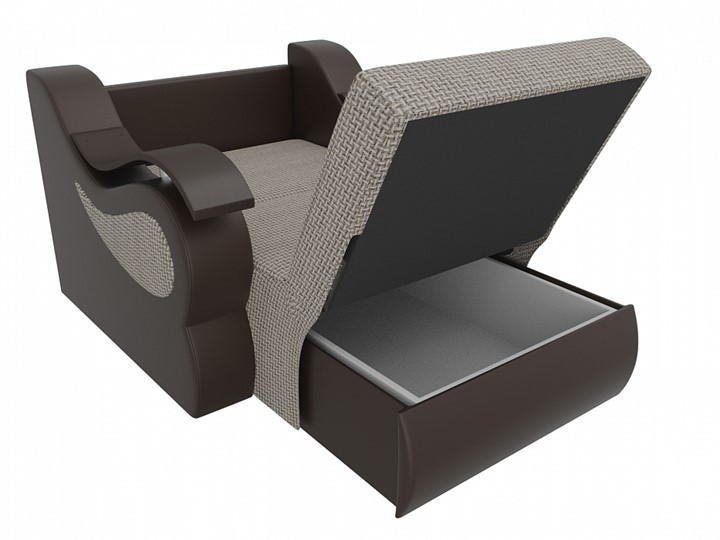 Кресло-кровать Меркурий (60), Корфу 02 (рогожка)/черный (экокожа) в Пензе - изображение 2