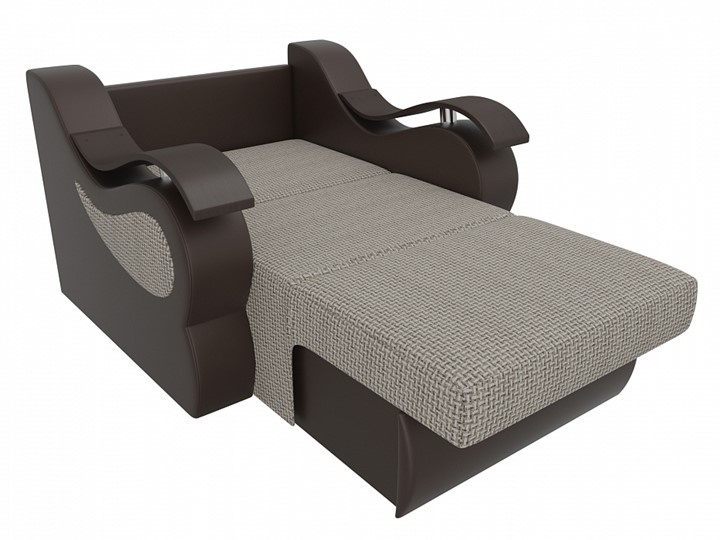 Кресло-кровать Меркурий (60), Корфу 02 (рогожка)/черный (экокожа) в Пензе - изображение 1